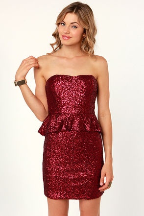 Ruby Tuesday Red Sequin DressLove it!, $62.00