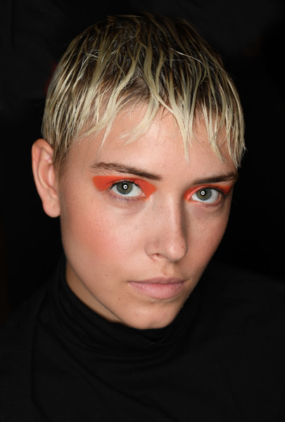 A model backstage at the EDDA presentation at Fashion Scout during London Fashion Week Spring/Summer collections 2017. (Sept. 16, 2016 - Source: Stuart C. Wilson/Getty Images Europe) 